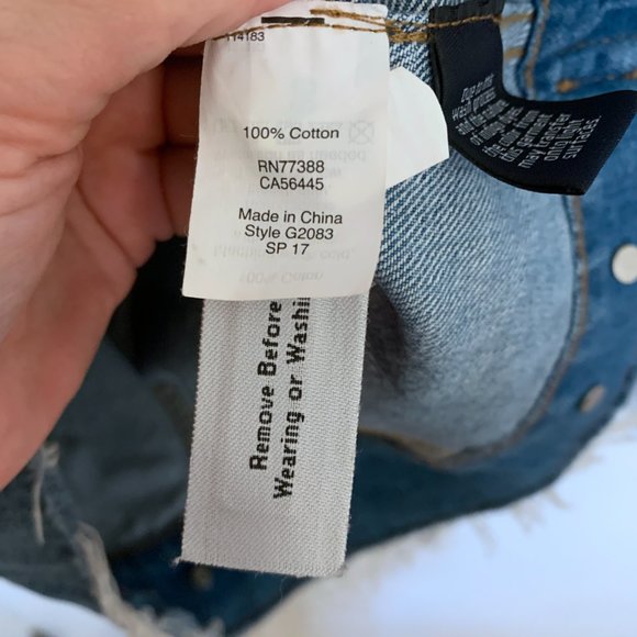 Madewell Patchwork Raw Hem 100% Cotton Denim Jean Jacket XS - Picture 10 of 10